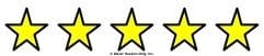 5 gold stars