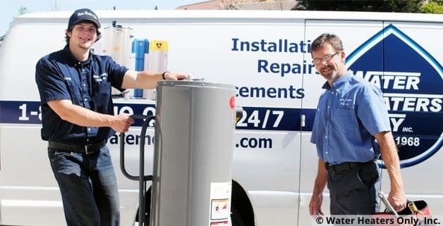 Water Heaters Only's friendly hot water heater technicians Water Heaters Only's friendly hot water heater technicians