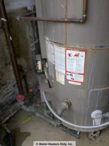 leaking commercial water heater